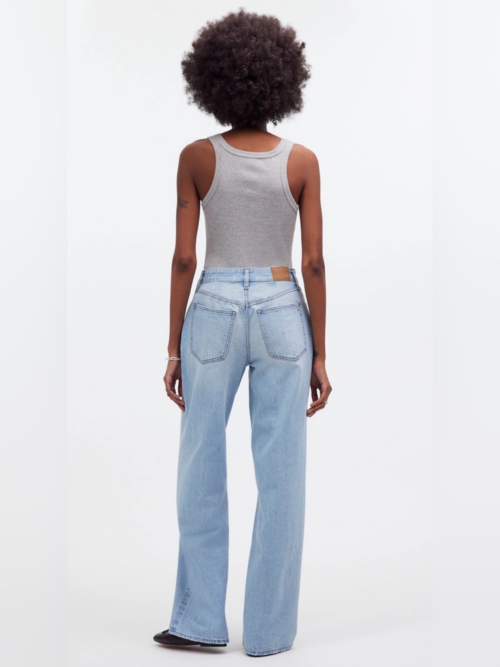 Madewell Superwide-Leg Jeans in Cather Wash Button-Front Edition Women’s Size 25 - Picture 3 of 15